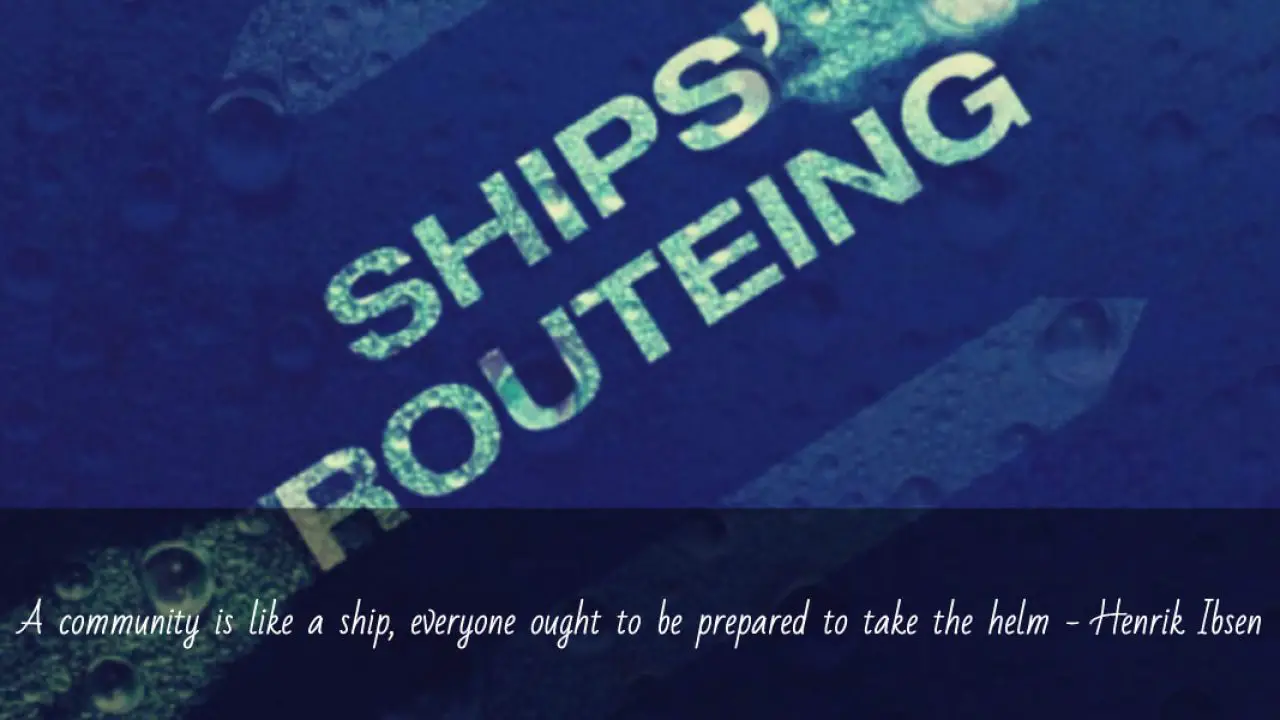 Ships Routeing Organize And Improve Shipping Movement - 